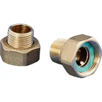 Wilo Raccord vissé en laiton R 1"/28 i x G 1 1/2" i, 1 jeu 112047195, 1 pièce.