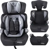 Arebos FableKids MIKA Siège auto Gris | 76-150 cm | A partir de 15 mois | ECE R129/03