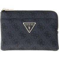 GUESS Femmes, Portefeuille, Laurel II SLG Key Ring Pouch, Noir, Gris