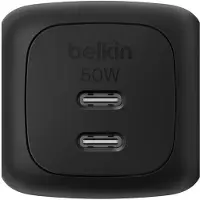 Belkin Chargeur Rapide Boostcharge Pro 50 W Avec 2 Ports Usb-c Et Power Delivery - Noir
