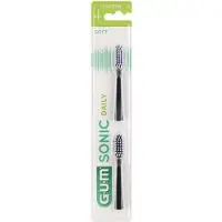 Gum Sonic Daily, embouts de remplacement noirs, 2 pièces