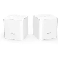 Tenda Système Mesh AC1200 Couverture 200 m² Remplacez le CPL/routeur/répéteur WIFI MESH Installation Facile Nova MW3-2 cubes