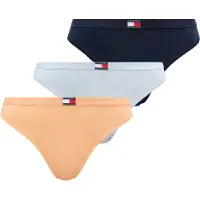 Tommy Hilfiger Underwear String 'Heritage' bleu marine / bleu clair / orange pastel