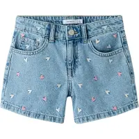 Name it Jean 'NKFBella' bleu denim / rose / blanc