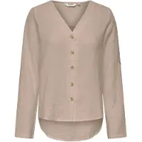 ONLY Chemisier 'ONLThyra' beige foncé