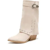 Salinyang Bottes de cowboy beige