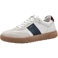 Tamaris Baskets basses beige / marine / rouge foncé / blanc