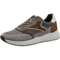 Tamaris Baskets basses brun foncé / gris / taupe / blanc