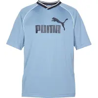 Puma T-Shirt fonctionnel 'ESS' bleu fumé / noir / blanc
