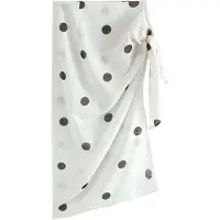 Next Jupe brun foncé / blanc
