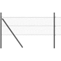 vidaXL Ground Fix Clôture en fil de fer soudé 10 x 0,8 m (L x H)
