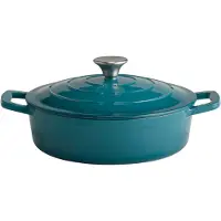 Assheuer & Pott 5 Stars Cocotte avec couvercle, hauteur : 70 mm, ø : 250 mm turquoise/crème
