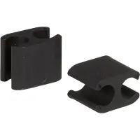 Elvedes Clips de câble Duo PVC pour DI2 5,0 mm + 2,5 mm noir (50 pièces)