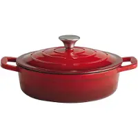 Aps 5 Stars Cocotte avec couvercle, hauteur : 70 mm, ø : 250 mm rouge/crème