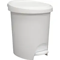 Eda Plastiques Poubelle à Pédale Stepy 6l Blanc - Eda