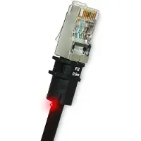 Société CUC Cordon patchsee cat 5 ftp noir - 4,90 m