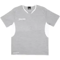 Spalding Chemise de tir Hommes - Gris Métallisé / Blanc