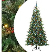 vidaXL Sapin de Noël Artificiel à Branches Articulées Vert 240 cm