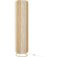 J-Line Lampadaire Cylindre Métal Blanc/Naturel Large