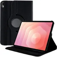 Cazy Housse pour Tablette compatible avec Samsung Galaxy Tab S11 - Housse Rotative 360° - Noir