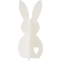 J-Line Lapin feutre blanc Large