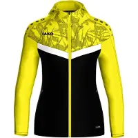 Jako Veste à capuche Iconic Femme - Noir / Jaune tendre