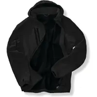Result Veste softshell 3 couches à capuche recyclée, unie