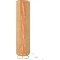 J-Line Lampadaire Cylindre Métal Orange/Naturel Large