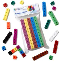 Learning Resources Blocs de construction Snap Cubes - Set de 100 pièces