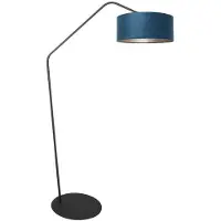 Steinhauer Anne Lighting - lampadaire - ZigZag - bleu noir - métal - lampe arquée - E27 - 4248ZW