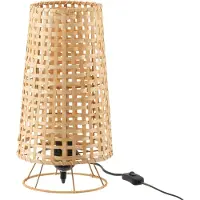 J-Line Lampe de table Lena - Rotin - Naturel