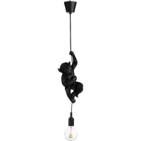 J-Line Lampe Singe Suspendu Poly Noir