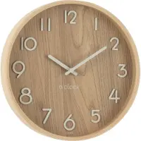 J-Line Horloge murale contreplaqué/Mdf Naturel Small