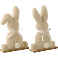 J-Line Lapins en polyester beige moyen assortis 2