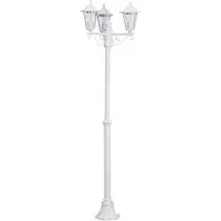 Eglo 22996 Laterna 5 Lampadaire d'extérieur 3-flamme Ø 55cm Blanc Clair