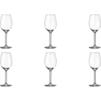 Royal Leerdam 6 x verre à vin blanc, verre, transparent, 25cl, Ø 7.1cm, hauteur:18.9cm