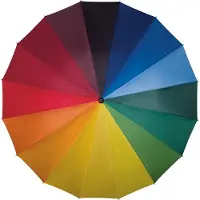 Falcone Umbrella - 110 cm - Rainbow, Multicolore
