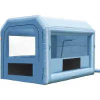 Happyment Cabine de peinture gonflable - Cabine de peinture - 4 x 2,5 x 2,5 m - Système de filtration d'air inclus