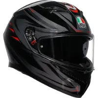 AGV K3 2.6 Syth Casque Intégral Noir/Rouge 59 unisex