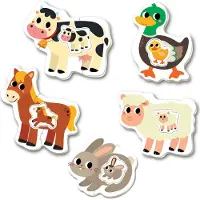 Educa - Puzzle The Farm 2-5 elementów, oryginalny produkt edukacyjny
