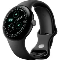 Google Montre connectée Pixel Watch 4 Bluetooth 41 mm Noir Mat avec bracelet sport fluoroélastomère Obsidian