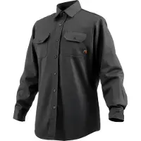 Vevor Veste de soudage ignifugée - taille XL, 7 oz, coton ignifugé, lavable en machine, résistante à la chaleur, conforme à l'évaluation ATPV 9,2 cal/cm² arc électrique