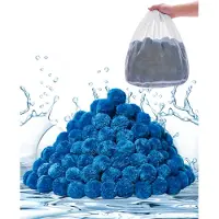 Vevor Billes de filtre à sable 1,42 kg, Billes de filtre de remplacement pour le sable de piscine, réutilisables, polyester bleu, convient pour les piscines, piscines hors sol