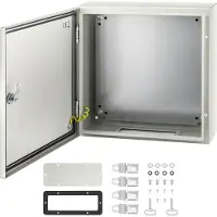 Vevor – boîtier électrique en acier, boîtier électrique 40,6 x 40,6 x 15,2 cm , en acier au carbone IP65