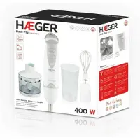 Haeger HB-400.012A Mixeur plongeant 400 W Gris, Blanc