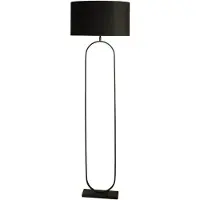 Searchlight Lampadaire Modish Noir avec capuche noire