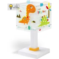 DALBER Lampe de table Dinos jaune