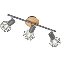 FISCHER&HONSEL GMBH Plafonnier 3 lumières Ran noir