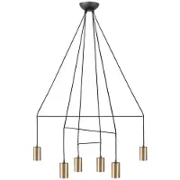 Lyora Lampe suspendue dorée Imbria bureau