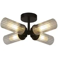 Searchlight Plafonnier 4 lumières Imperial noir